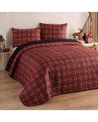 Parure couverture Iskoc rouge - 240x220 cm
