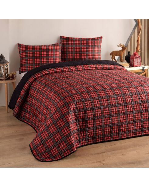 Parure couverture Iskoc rouge - 240x220 cm