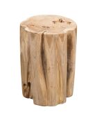 Table d'appoint Racine de teck Kaliman naturel - 30x30x40 cm