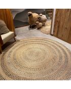 Tapis en jute naturelle jerico beige - D.220 cm