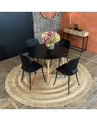 Tapis en jute naturelle jerico beige - D.220 cm