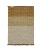 Tapis en jute et laine franca beige - 160x230 cm