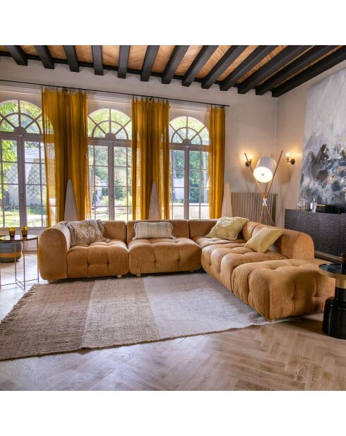 Tappeto Franca beige in juta e lana - 160x230 cm