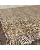 Tapis en jute et laine franca beige - 160x230 cm