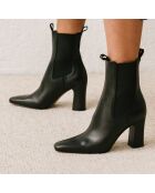 Chelsea boots en Cuir Dulle noires - Talon 9 cm