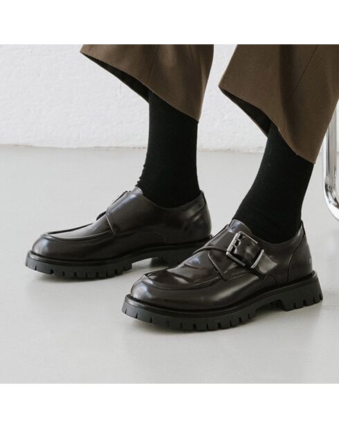 Mocassins en Cuir Raido marron