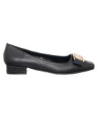 Mocassins en Cuir Carla noir/doré