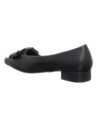 Mocassins en Cuir Carla noir/doré