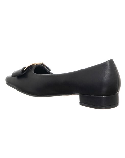 Mocassins en Cuir Carla noir/doré