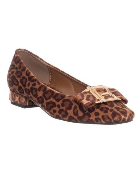 Mocassins en Cuir Carla léopard