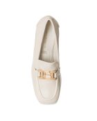 Mocassins en Cuir Geso blanc cassé - Talon 8 cm
