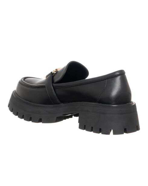 Mocassins en Cuir Polina noir/doré - Talon 4.5 cm