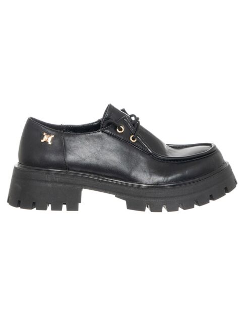 Mocassins en Cuir Aimé noirs - Talon 4.5 cm