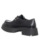 Mocassins en Cuir Aimé noirs - Talon 4.5 cm