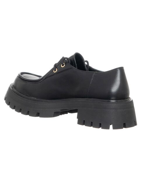Mocassins en Cuir Aimé noirs - Talon 4.5 cm