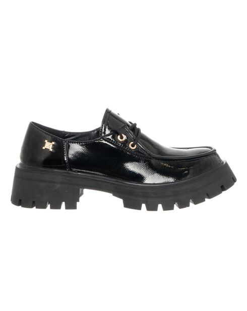 Mocassins en Cuir Vernis Aimé noirs - Talon 4.5 cm