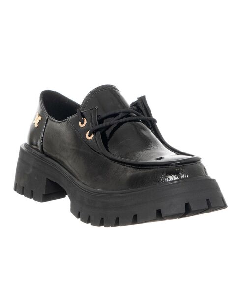 Mocassins en Cuir Vernis Aimé noirs - Talon 4.5 cm