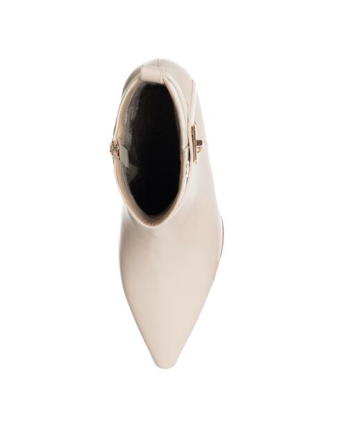 Bottines Minorque écrues - Talon 6 cm