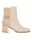 Bottines Sibile écrues - Talon 6 cm