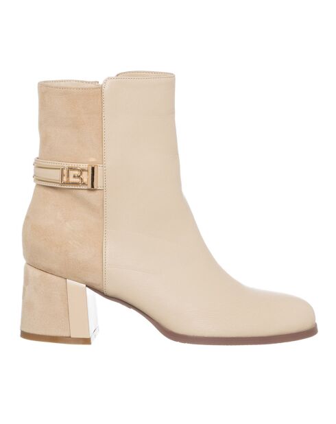 Bottines Sibile écrues - Talon 6 cm