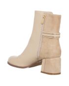 Bottines Sibile écrues - Talon 6 cm