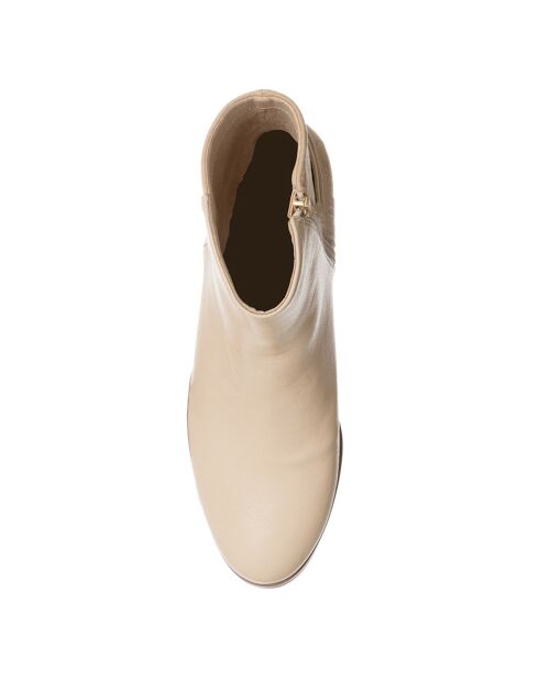 Bottines Sibile écrues - Talon 6 cm