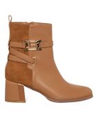 Bottines Florine camel - Talon 6 cm