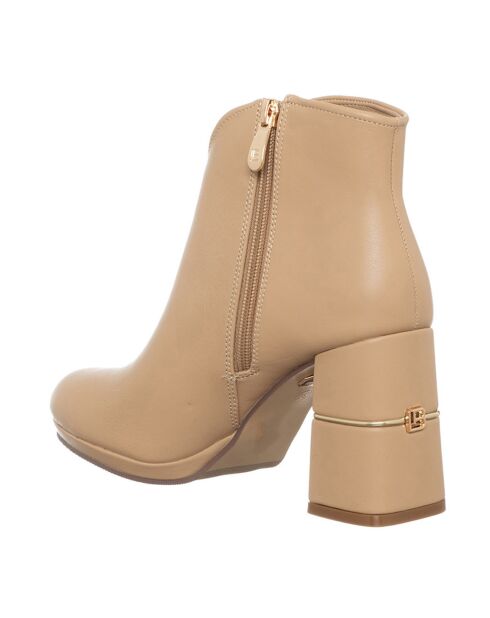 Bottines Bea beiges - Talon 8.5 cm