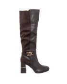 Bottes Jeanne marron - Talon 8.5 cm