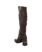 Bottes Jeanne marron - Talon 8.5 cm