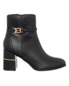 Bottines Pauline noires - Talon 7.5 cm