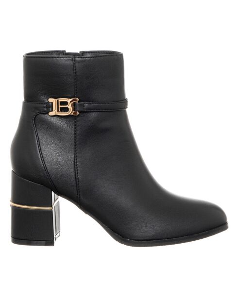 Bottines Pauline noires - Talon 7.5 cm