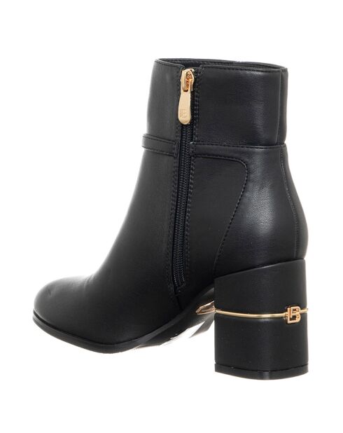 Bottines Pauline noires - Talon 7.5 cm