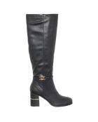 Bottes Usis noires - Talon 7.5 cm