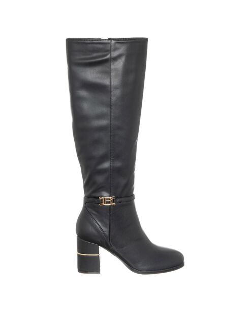 Bottes Usis noires - Talon 7.5 cm