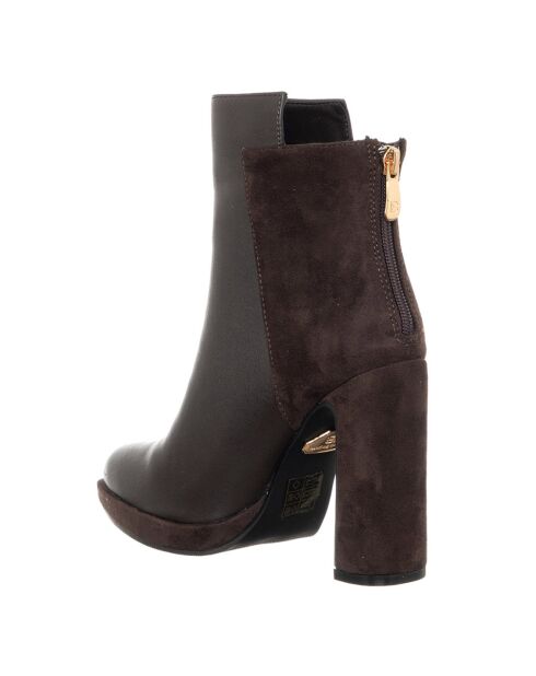Bottines Orea marron - Talon 11 cm