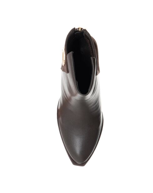 Bottines Orea marron - Talon 11 cm