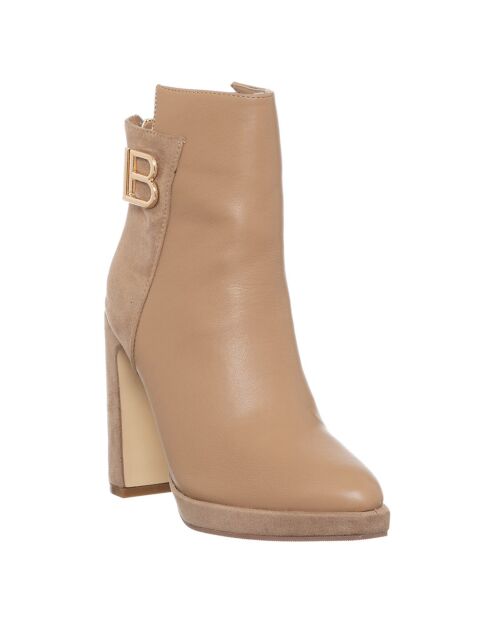 Bottines Orea beiges - Talon 11 cm