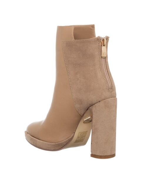 Bottines Orea beiges - Talon 11 cm