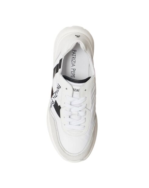 Sneakers en Cuir Costa blanc/noir