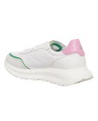 Sneakers en Cuir Costa blanc/rose
