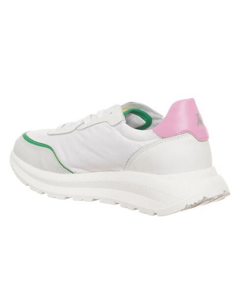 Sneakers en Cuir Costa blanc/rose