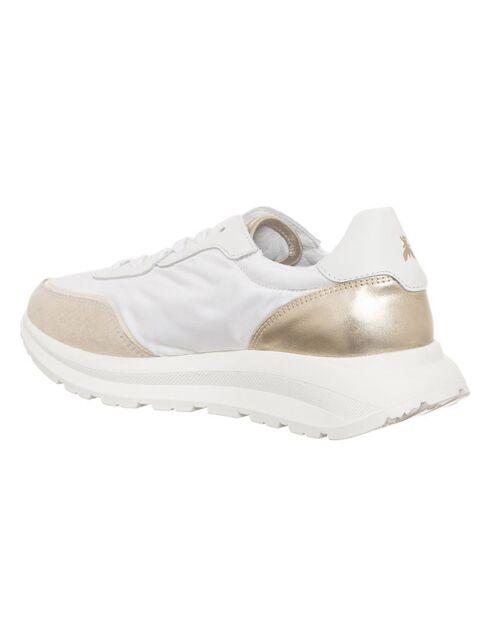 Sneakers en Cuir Costa blanc/doré