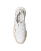 Sneakers en Cuir Costa blanc/doré