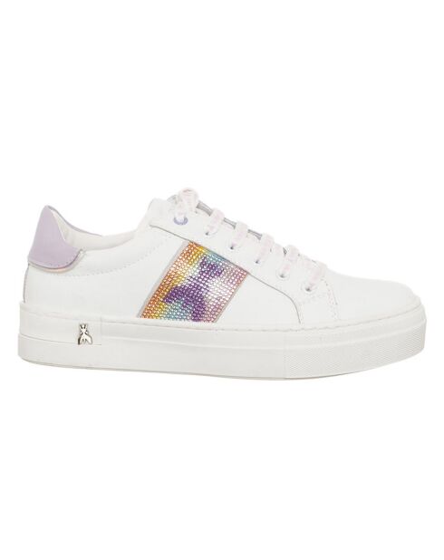 Sneakers en Cuir Vita blanc/violet