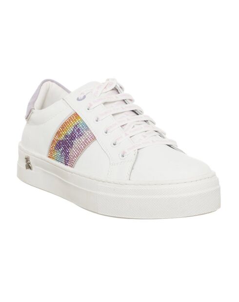 Sneakers en Cuir Vita blanc/violet