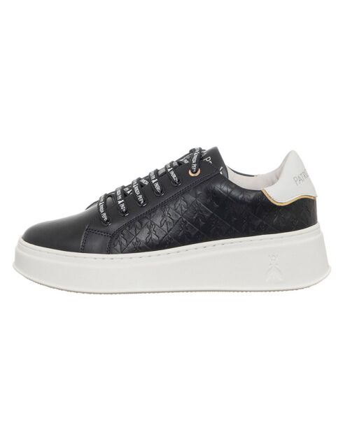 Sneakers en Cuir Migo noir/blanc