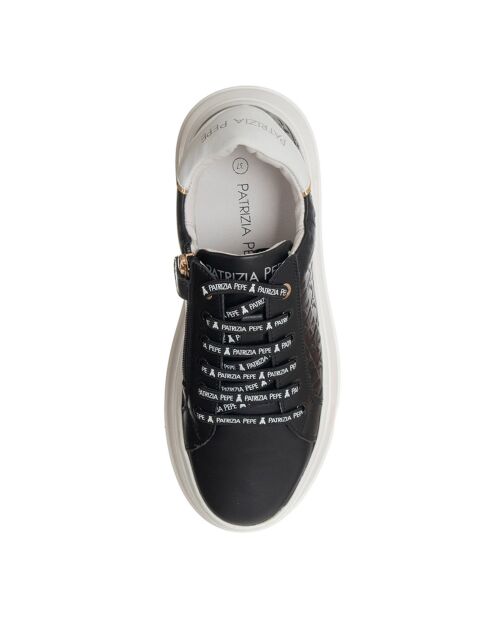 Sneakers en Cuir Migo noir/blanc