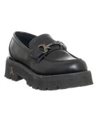 Mocassins en Cuir Nema noirs - Talon 5 cm