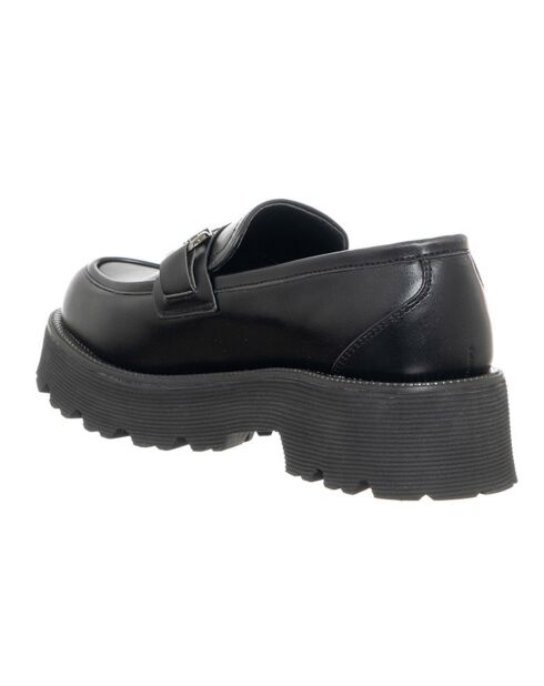 Mocassins en Cuir Nema noirs - Talon 5 cm